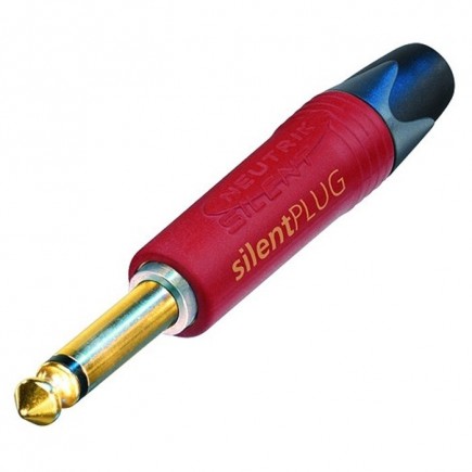 Neutrik NP2X-AU-SILENT - 6.3 mm Jack Plug 2 Pin Mono male, Silent